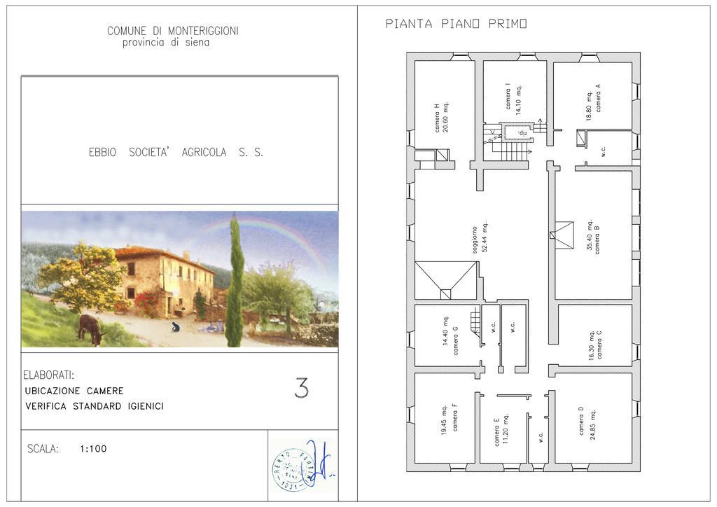 Agriturismo Biologico Ebbio Villa Monteriggioni Exterior photo